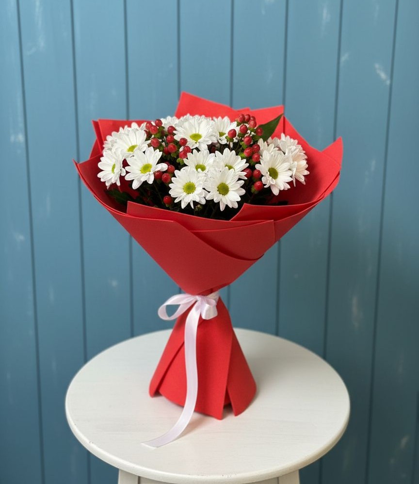 Букет цветов из: Хризантемы в Солнечногорске