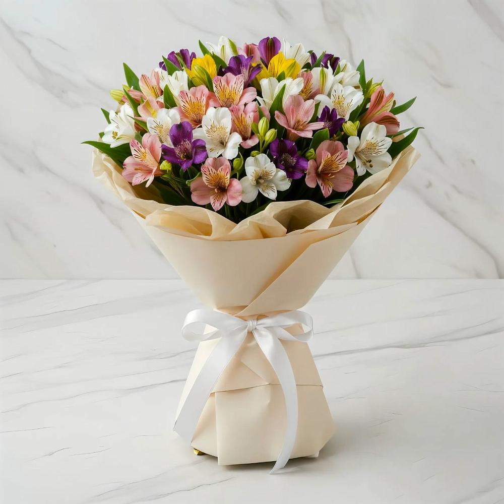 Букет цветов из: Альстромерии в Солнечногорске