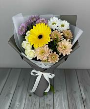 Букет цветов из:  Розы, Герберы и Хризантемы в Солнечногорске