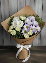 Букет цветов из:  Хризантемы и Розы в Солнечногорске