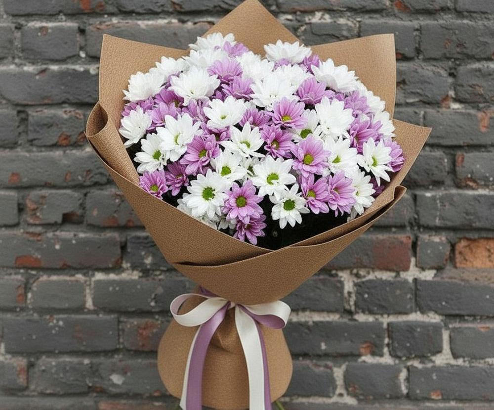 Букет цветов из: Хризантемы в Солнечногорске