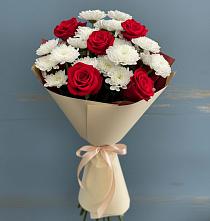 Букет цветов из:  Розы и Хризантемы в Солнечногорске