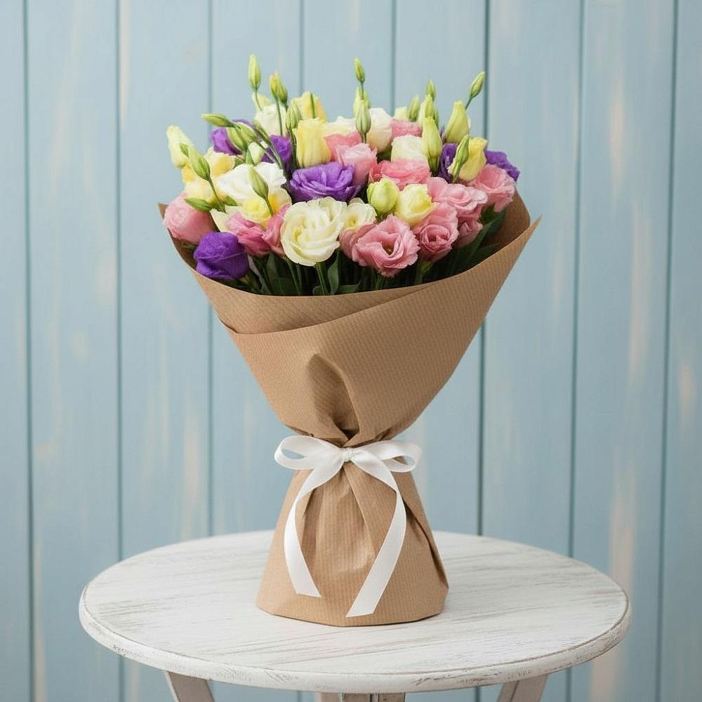 Букет цветов из: Лизиантусы в Солнечногорске