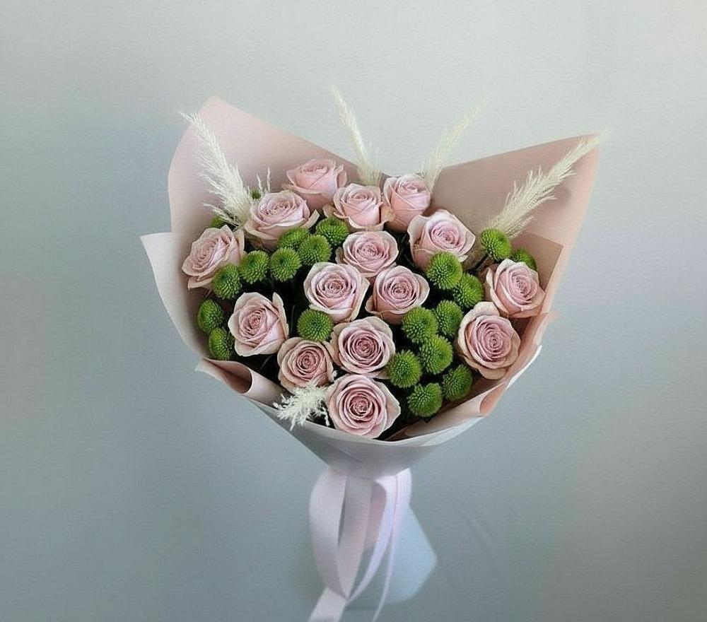 Букет цветов из: Розы и Хризантемы в Солнечногорске