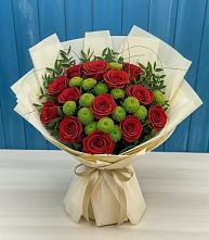 Букет цветов из:  Розы и Хризантемы в Солнечногорске