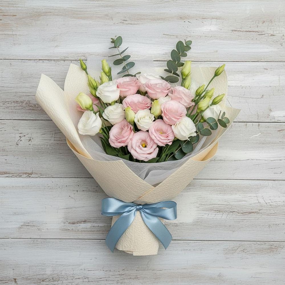 Букет цветов из: Лизиантусы в Солнечногорске